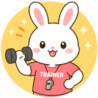 自信ありげなうさぎのイラスト