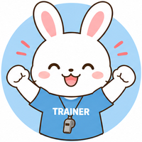 応援するうさぎのイラスト